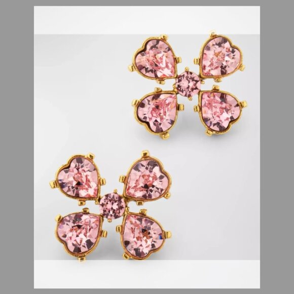 Oscar de la Renta Small Clover Earrings (Was $340)
